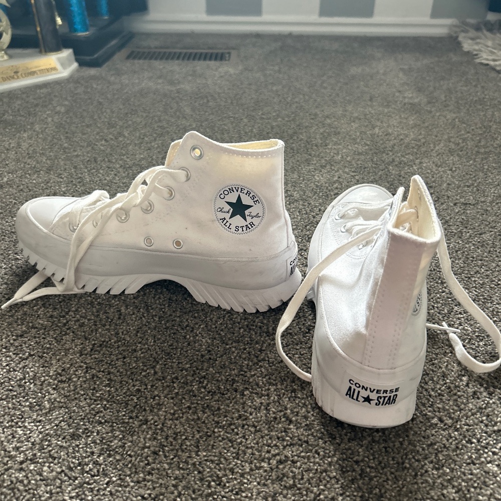 White Platform Converse - image 1